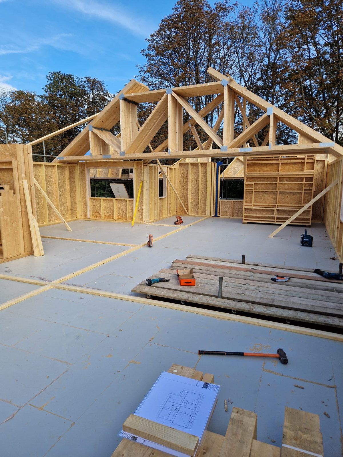Timber frame construction project photos